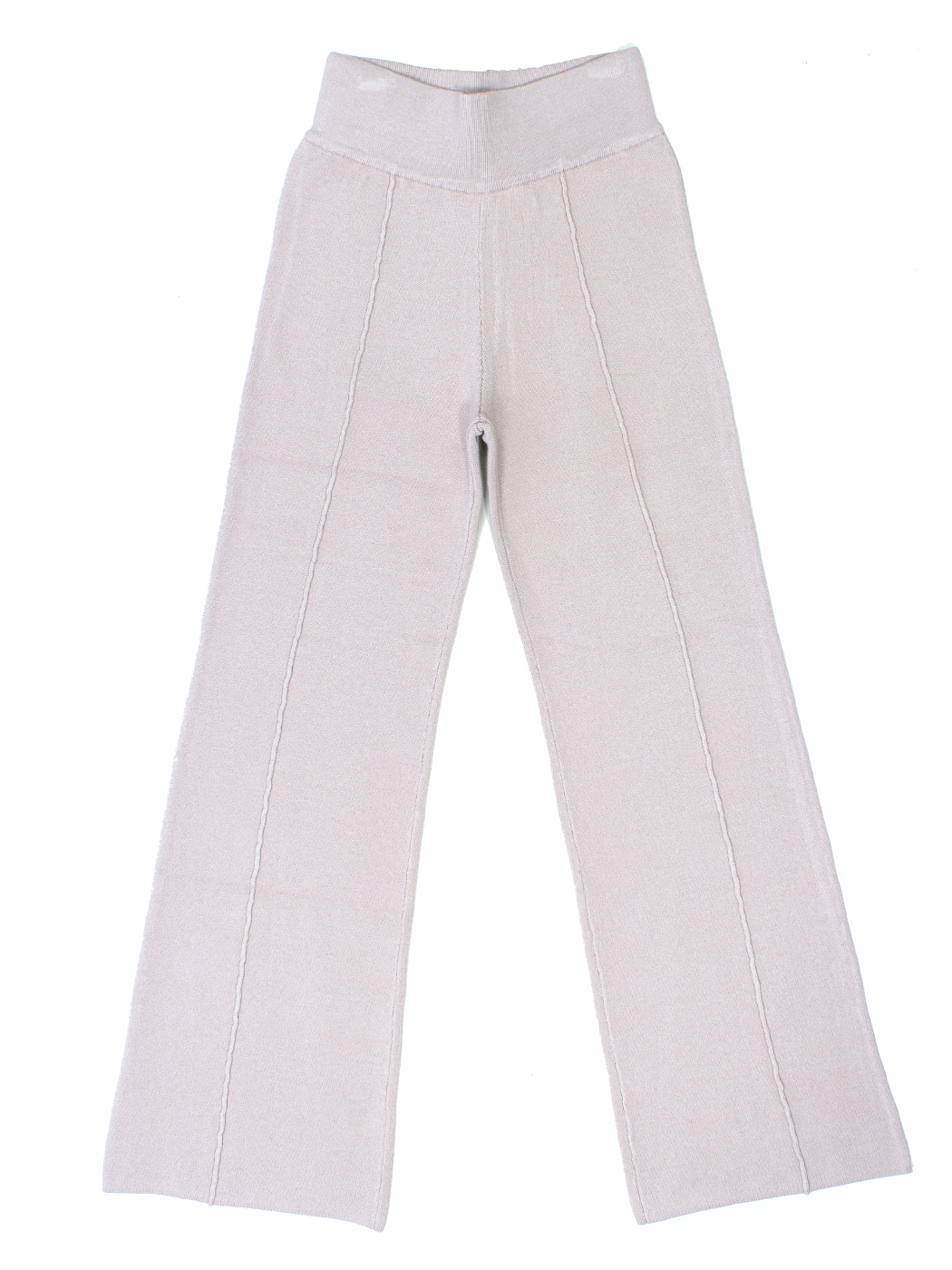 PANTALONE PALAZZO PUNTO TESSUTO, 2 TG - CHAMPAGNE